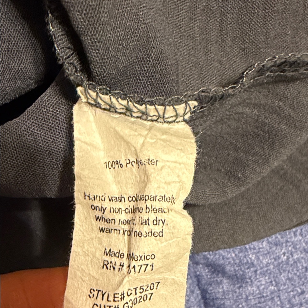 Gray Twist Hem Short Sleeve Top - Picture 7 of 7